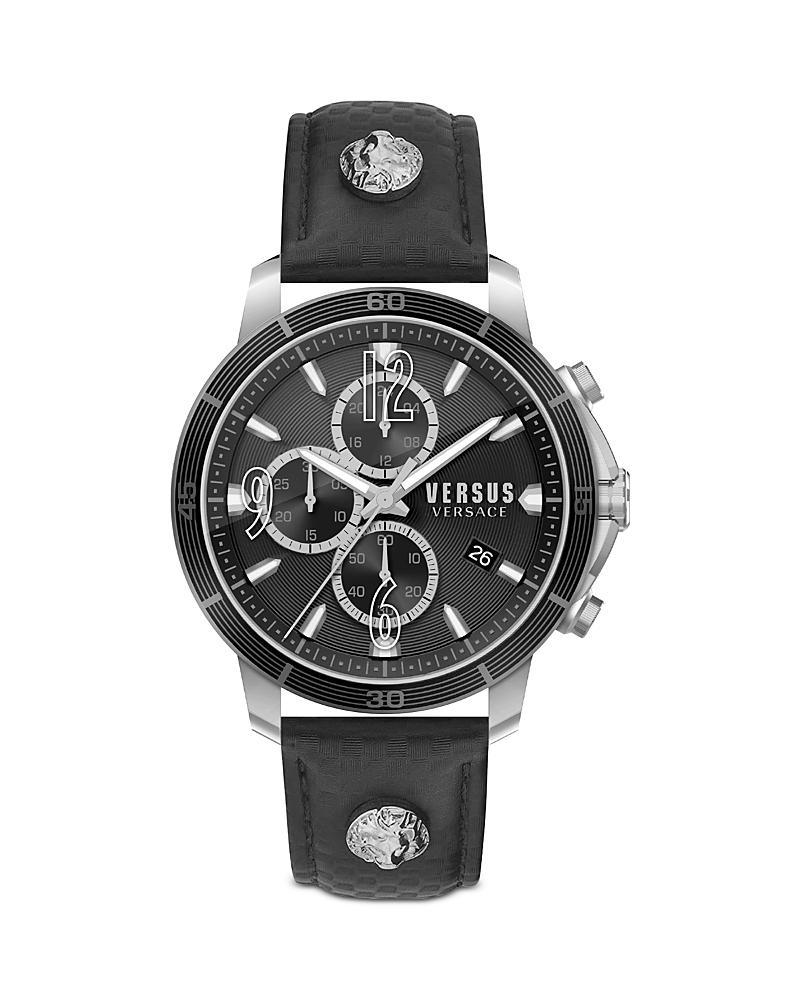 VERSUS Versace Versace Men's Two-Tone Leather Strap Watch, 46mm in Two Tone at Nordstrom Product Image