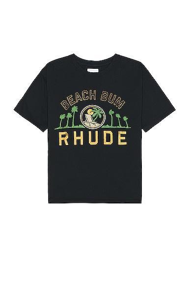 Rhude Palmera Tee in Black Product Image