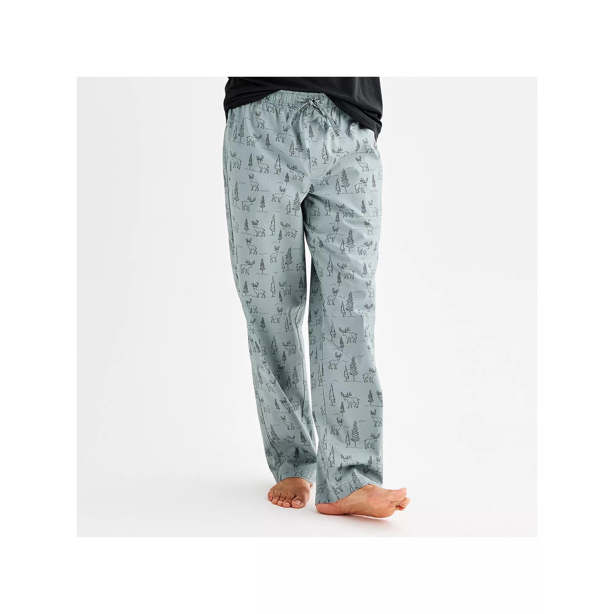 Men's Sonoma Goods For Life® Woven Pajama Pants, Size: XL, Deer Print Product Image