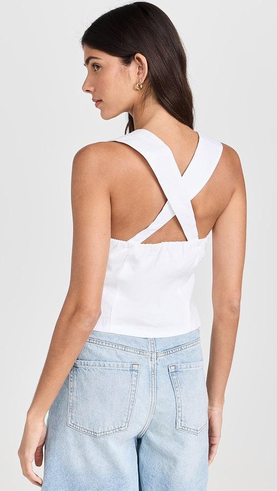 Reformation Azalea Linen Top | Shopbop Product Image