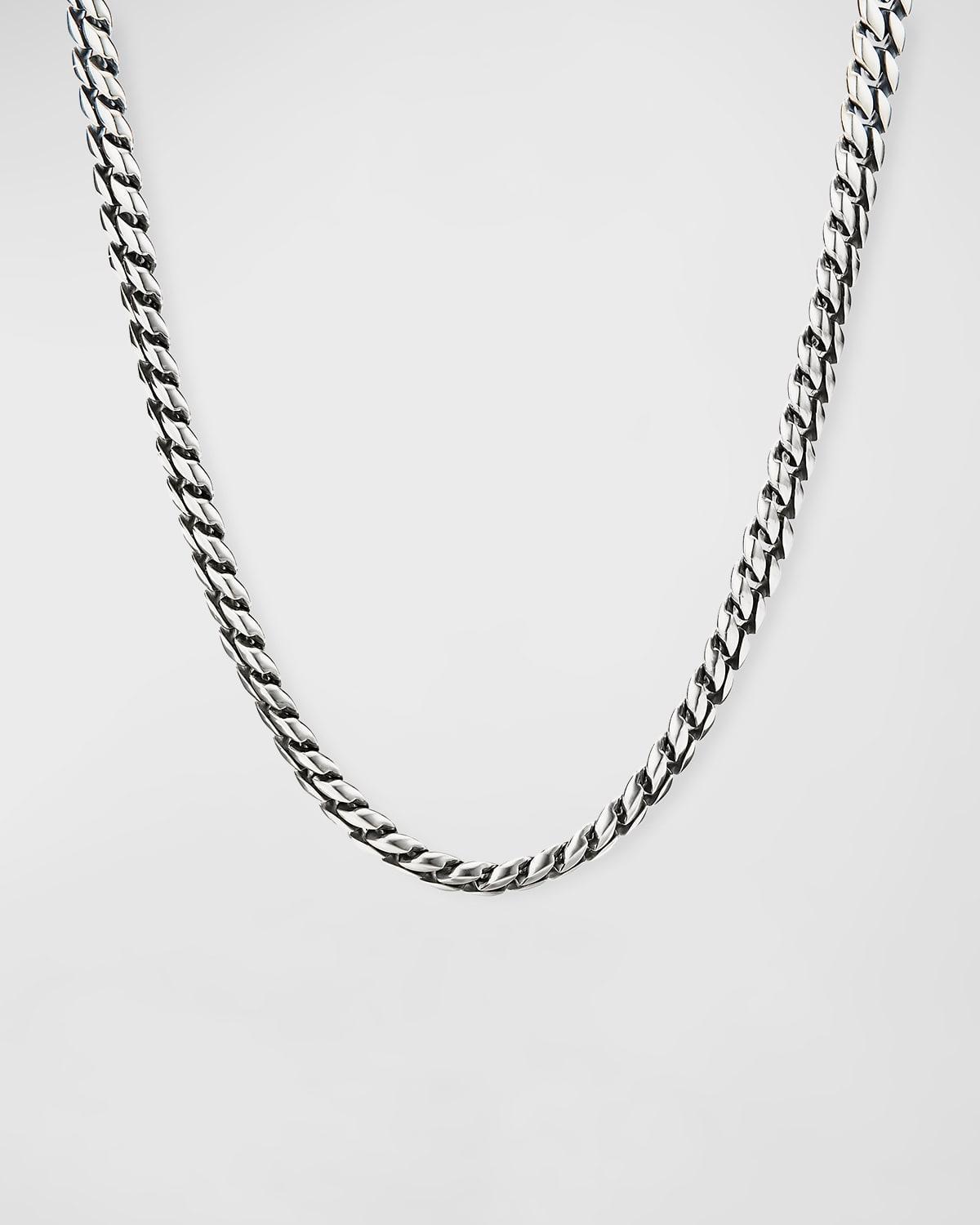 David Yurman Mens Curb Chain Necklace in Sterling Silver, 8mm Product Image
