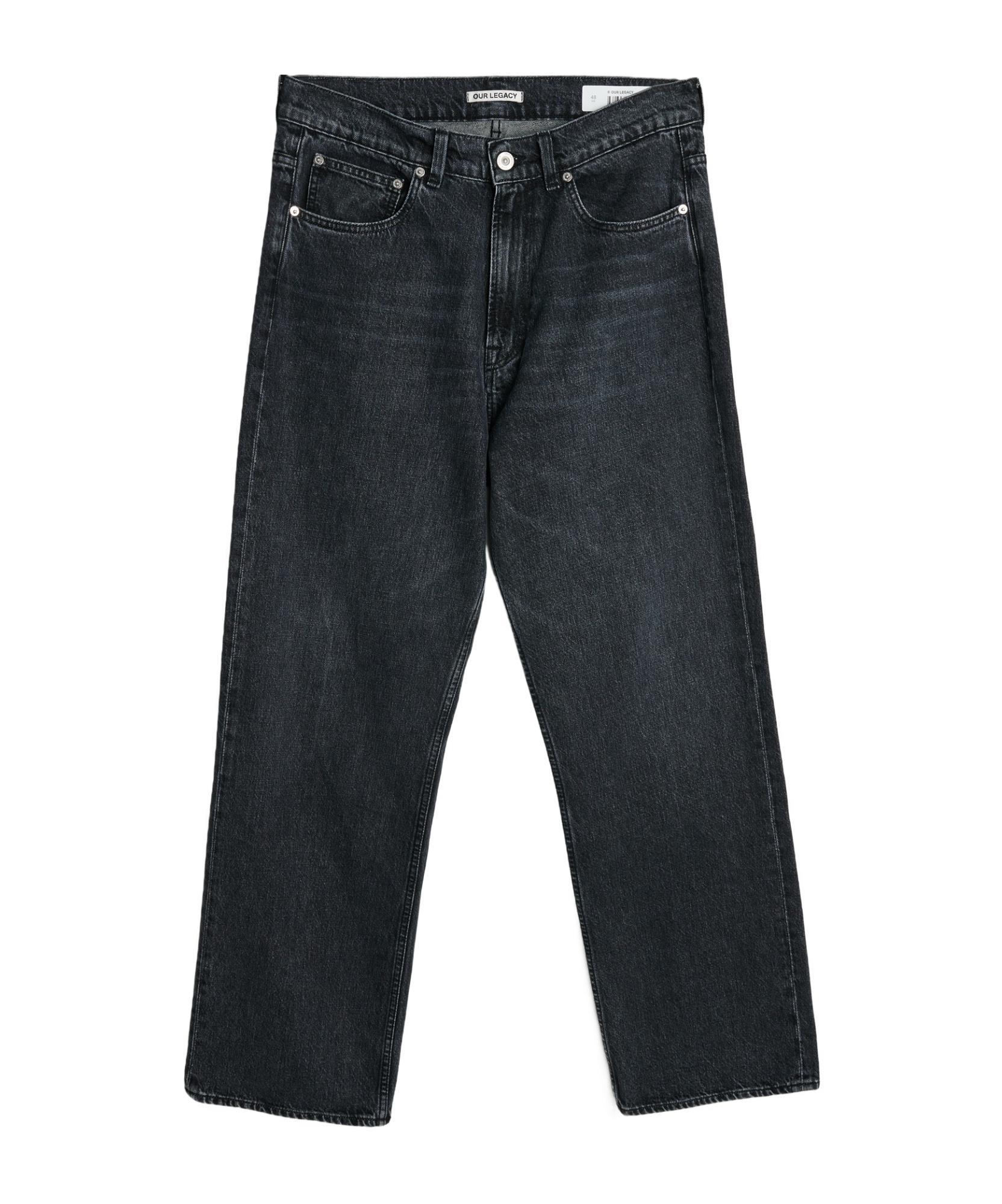 OUR LEGACY Third Cut Straight-leg Jeans In Black Product Image