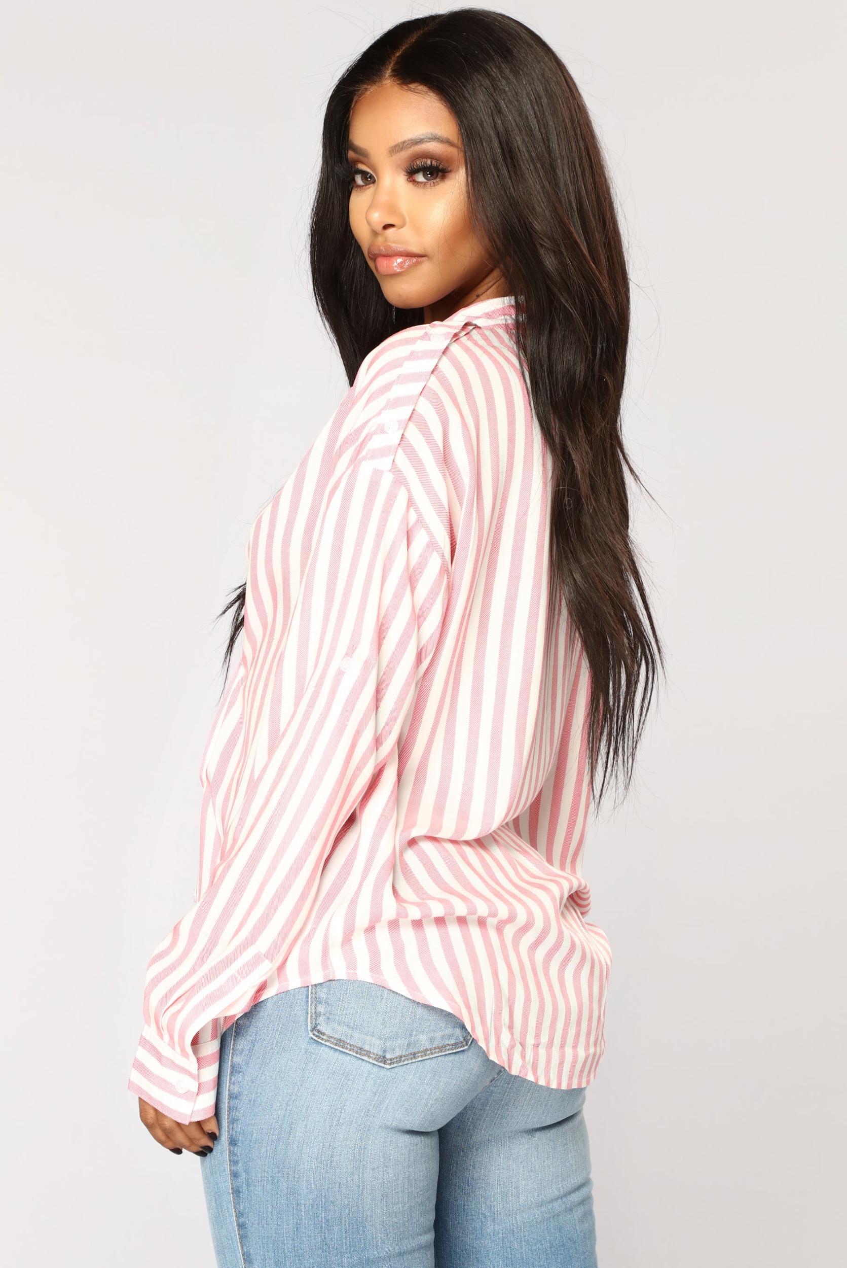 Playin' Games Long Sleeve Top - Pink Product Image
