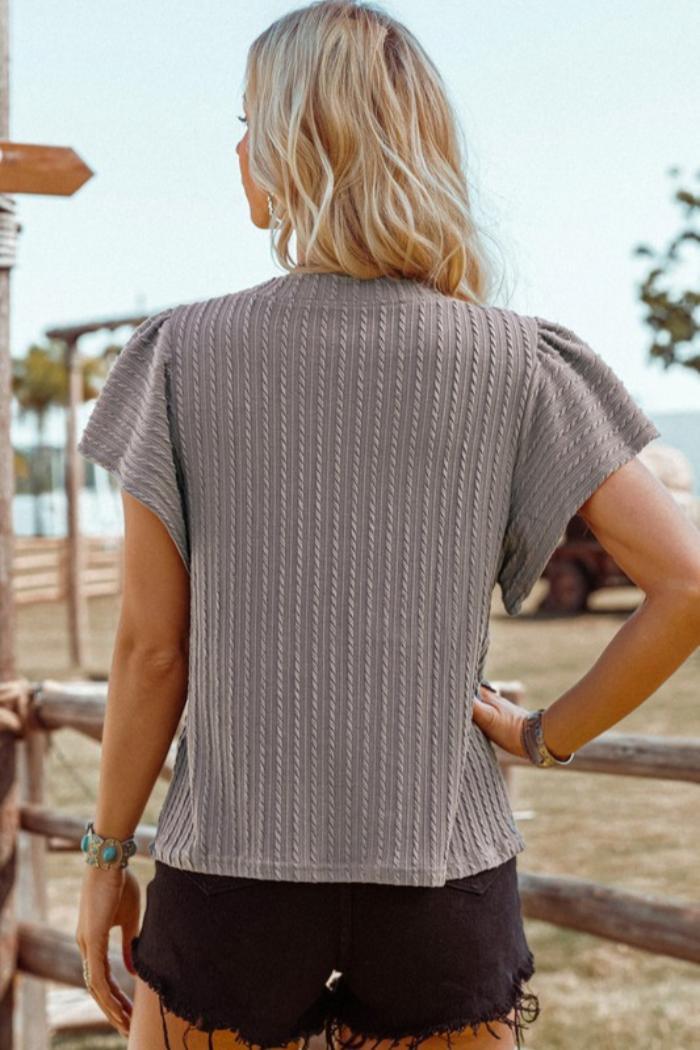 Flutter Sleeve Top Product Image