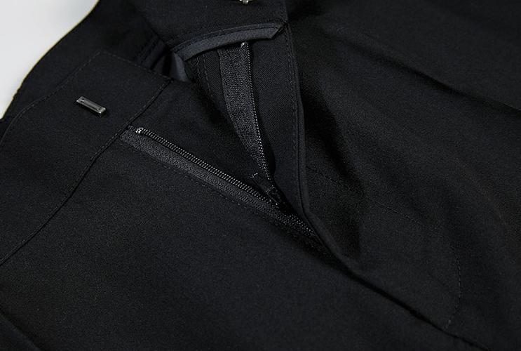 RT No. 3073 STRAIGHT DRAPE SLIT PANTS Product Image