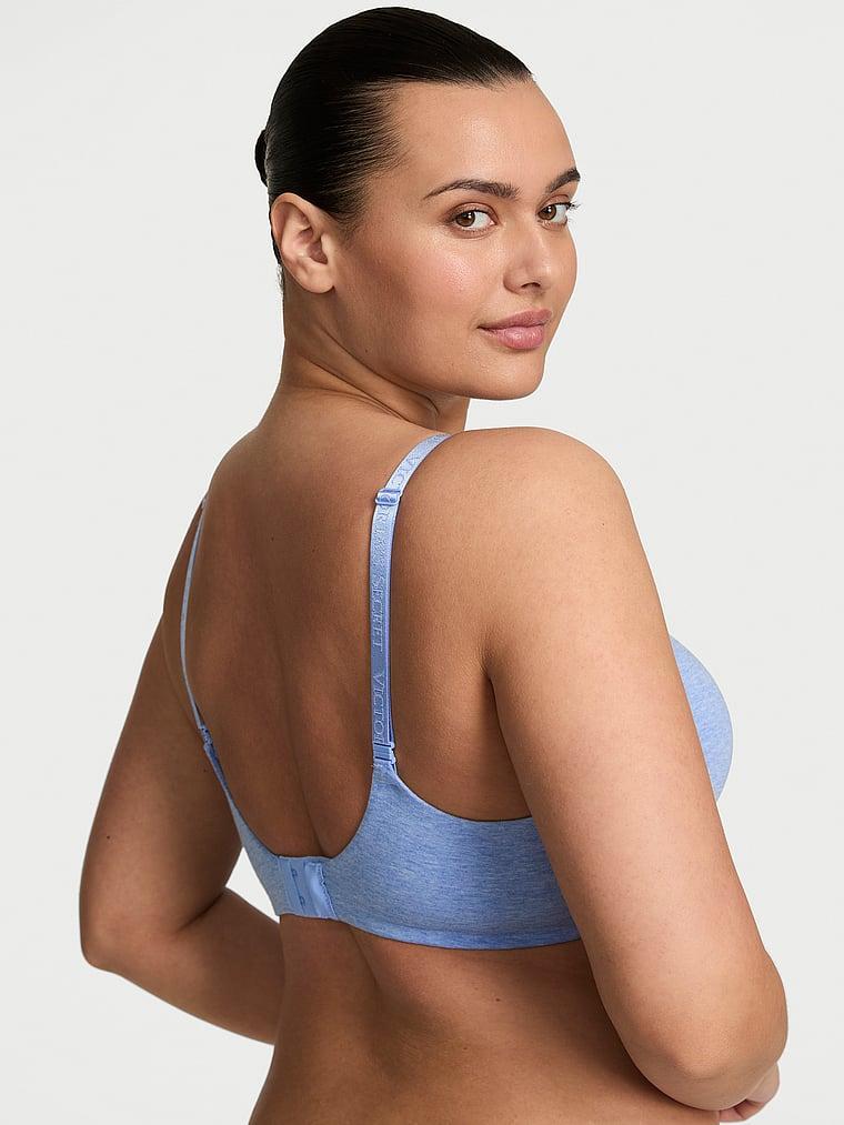 Cotton Logo Hardware Perfect Shape Push-Up Bra Product Image