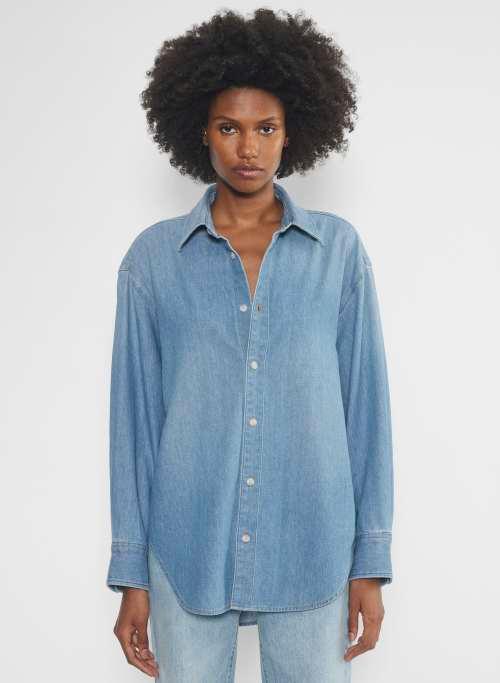 the 90s classic denim shirt Product Image