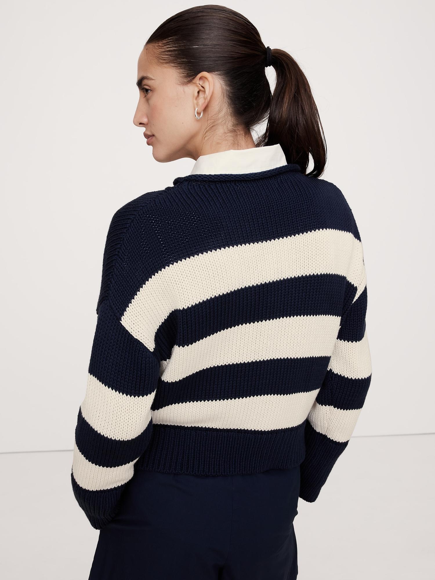 Oversized Cotton Roll-Neck Sweater Product Image