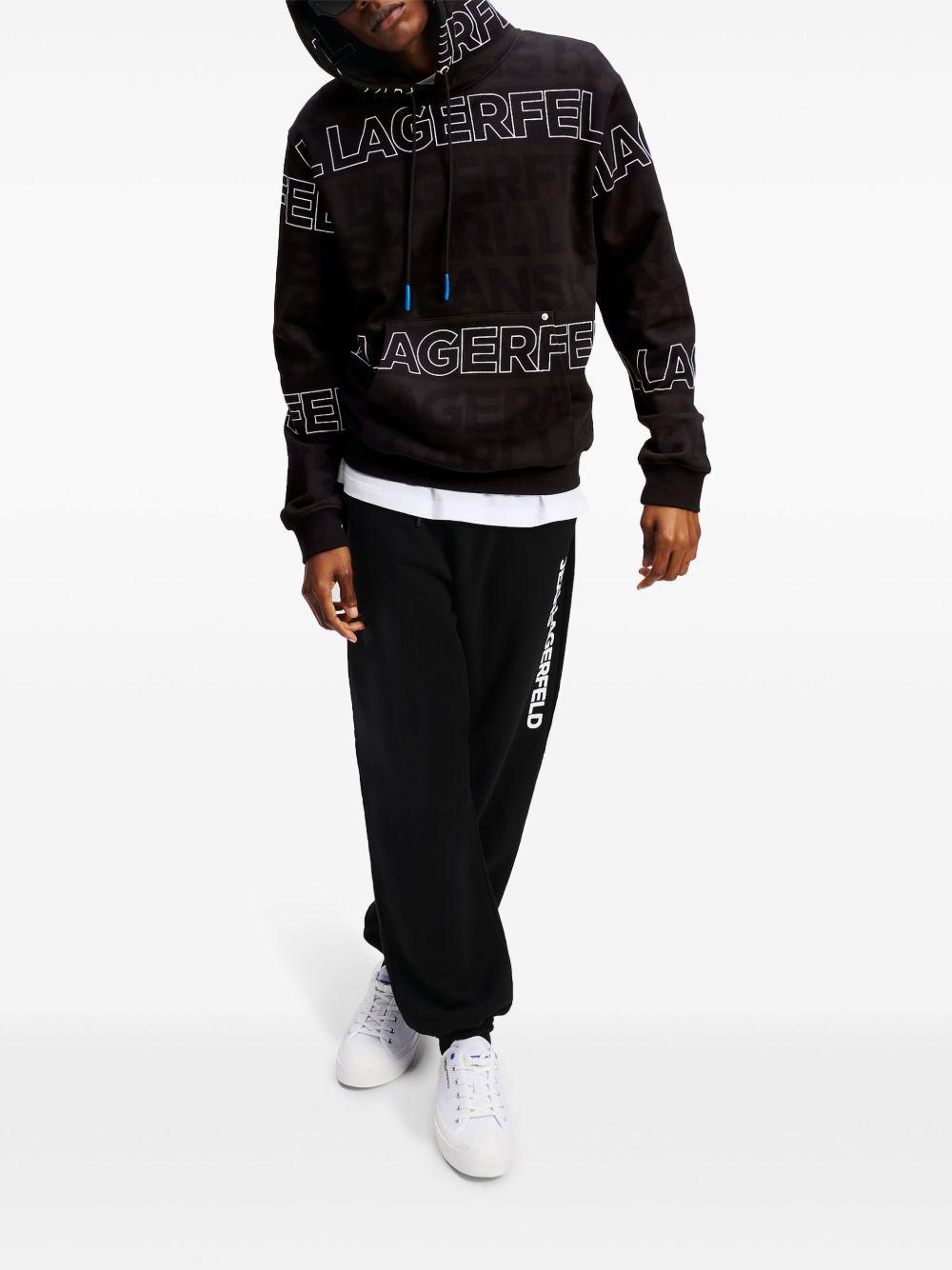 logo-embroidered hoodie Product Image