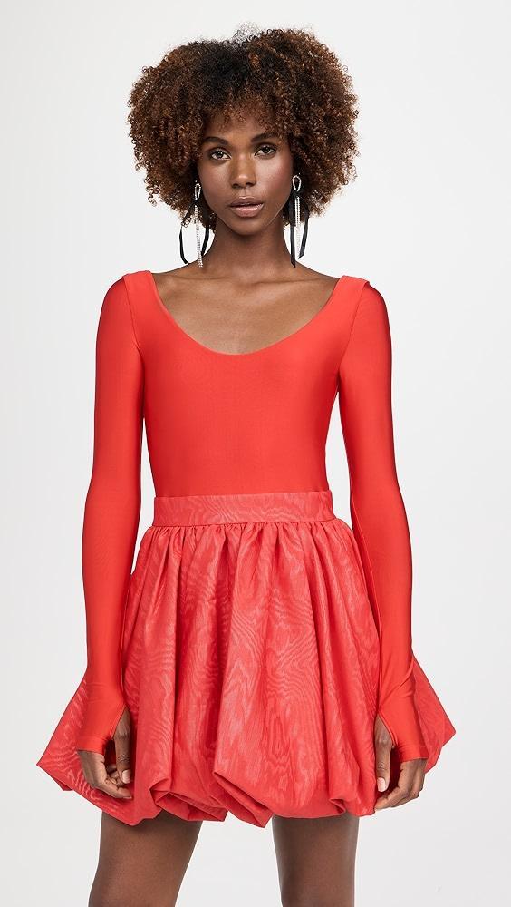 alice + olivia Chara Ballet Bubble Hem Mini Dress | Shopbop Product Image