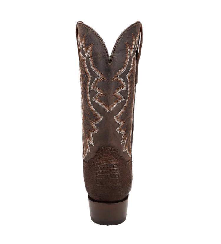 SALE Dan Post® Men's Anders Brown Ostrich Leg Cutter Toe Boots Product Image