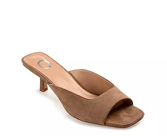 Journee Larna Womens Kitten Sandals Green Product Image