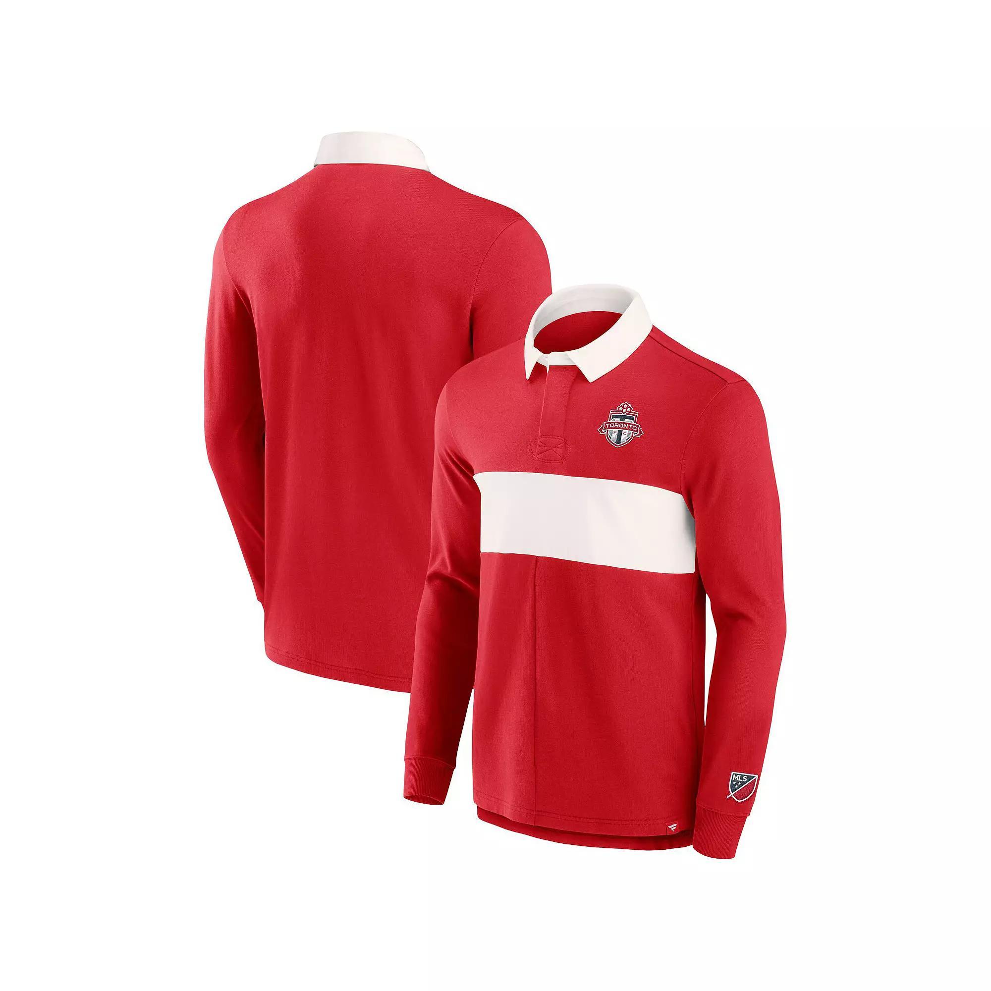Men's Fanatics Branded Red Atlanta United FC Penalty Kick Long Sleeve Polo, Size: 3XL, Atu Red Product Image