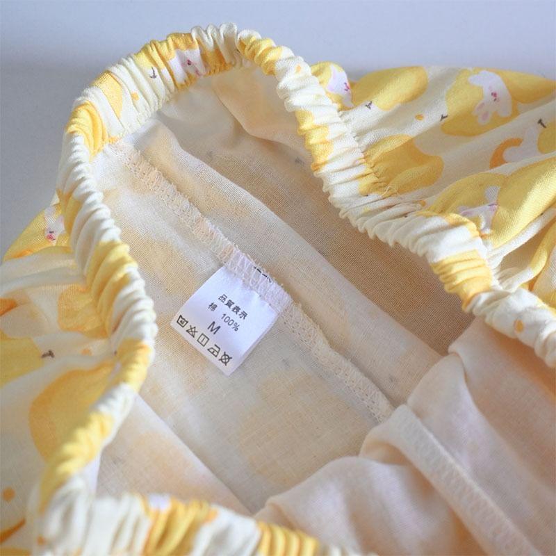 Long-Sleeve Cartoon Print Lace Trim Pajama Top / Pants / Set Product Image