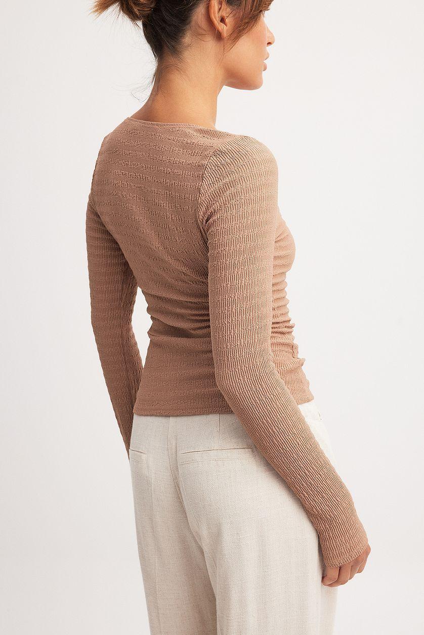 Heart Neckline Structured Top Product Image