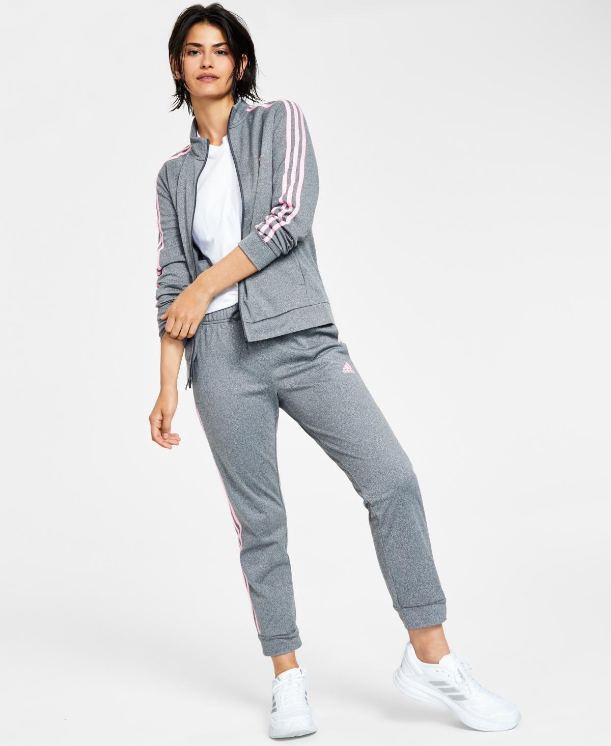 adidas Primegreen Essentials Warm-Up Slim 3-Stripes Track Jacket Legend Ink XS Womens Product Image