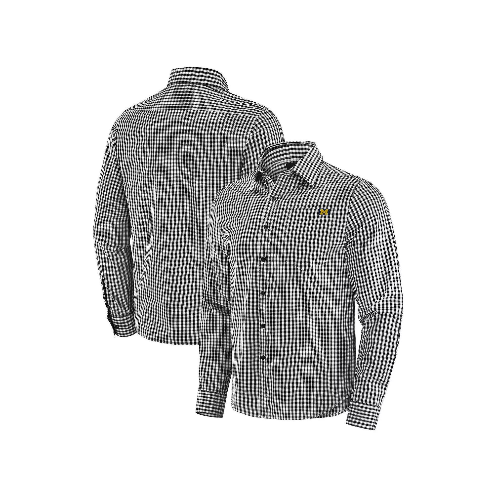 Men's J. Palmer Black Ohio State Buckeyes Dual Threat Long Sleeve Button-Up Shirt, Size: Medium Product Image