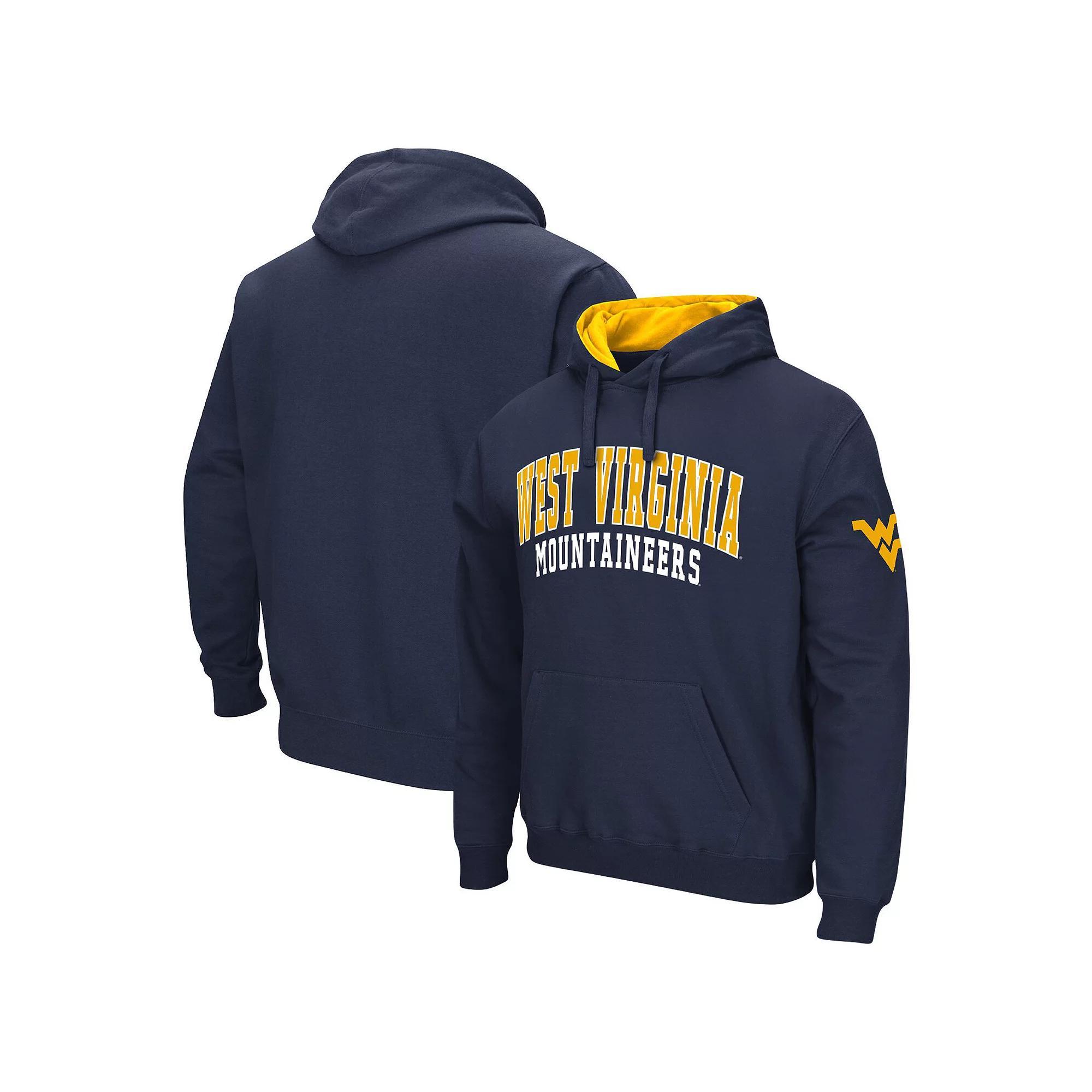 Men's Colosseum Navy West Virginia Mountaineers Double Arch Pullover Hoodie, Size: XL, Blue Product Image