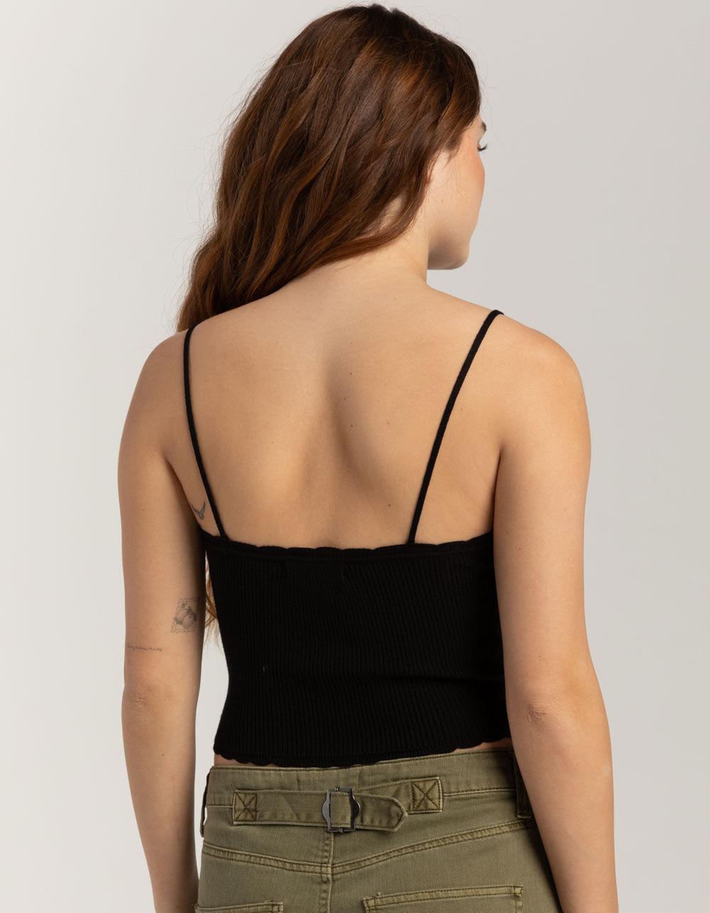 RSQ Womens Ribbon Rosette Cami - BLACK Product Image