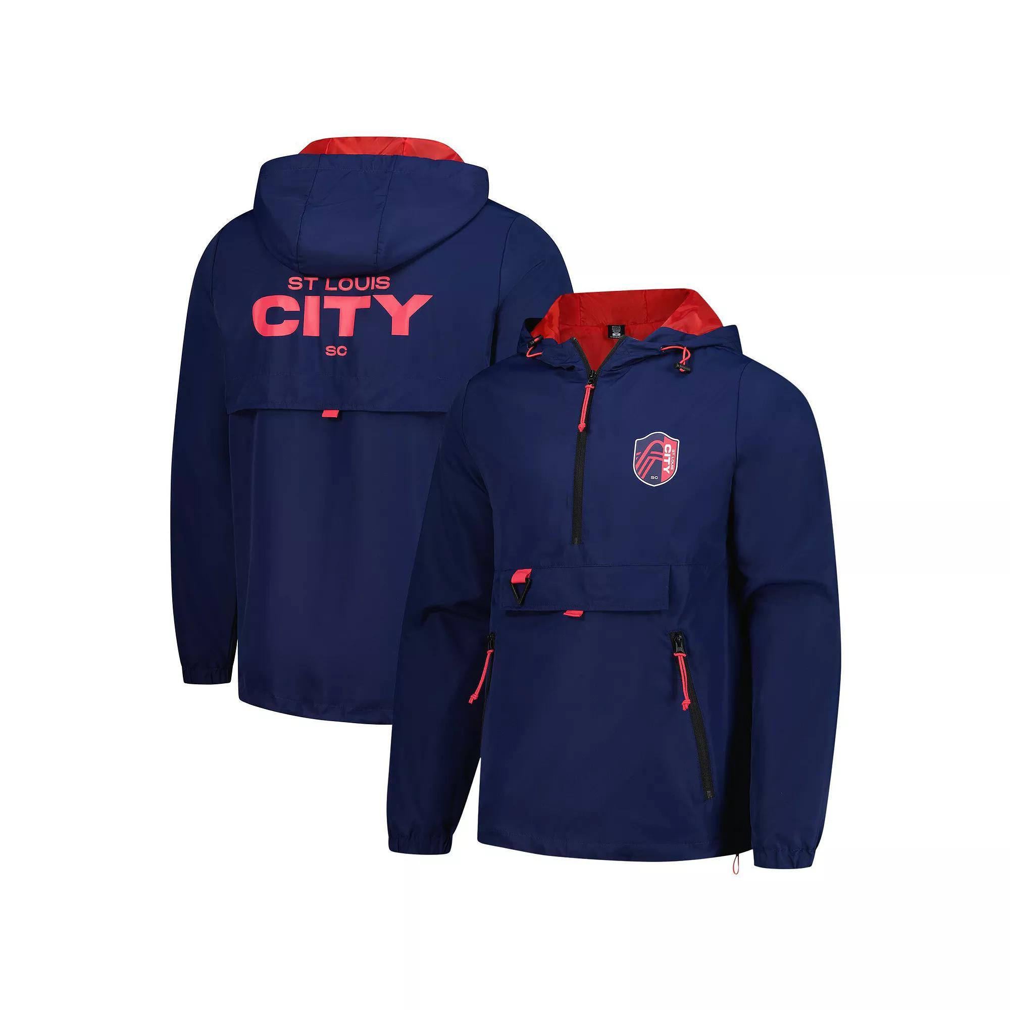 Men's Stadium Essentials Navy St. Louis City SC Compete Quarter-Zip Hoodie Jacket, Size: 2XL, Slc Blue Product Image