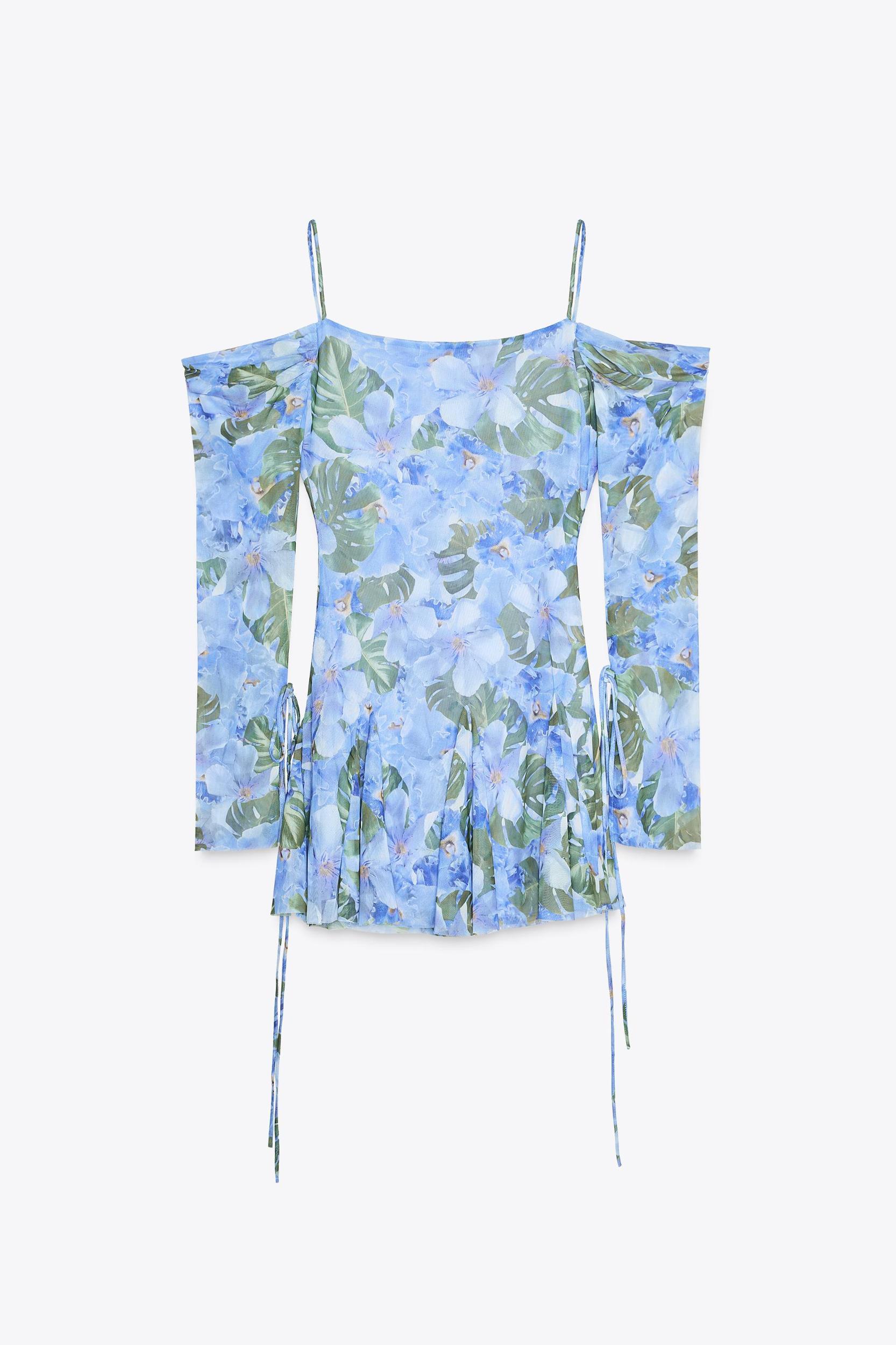 PRINTED TULLE DRESS Product Image