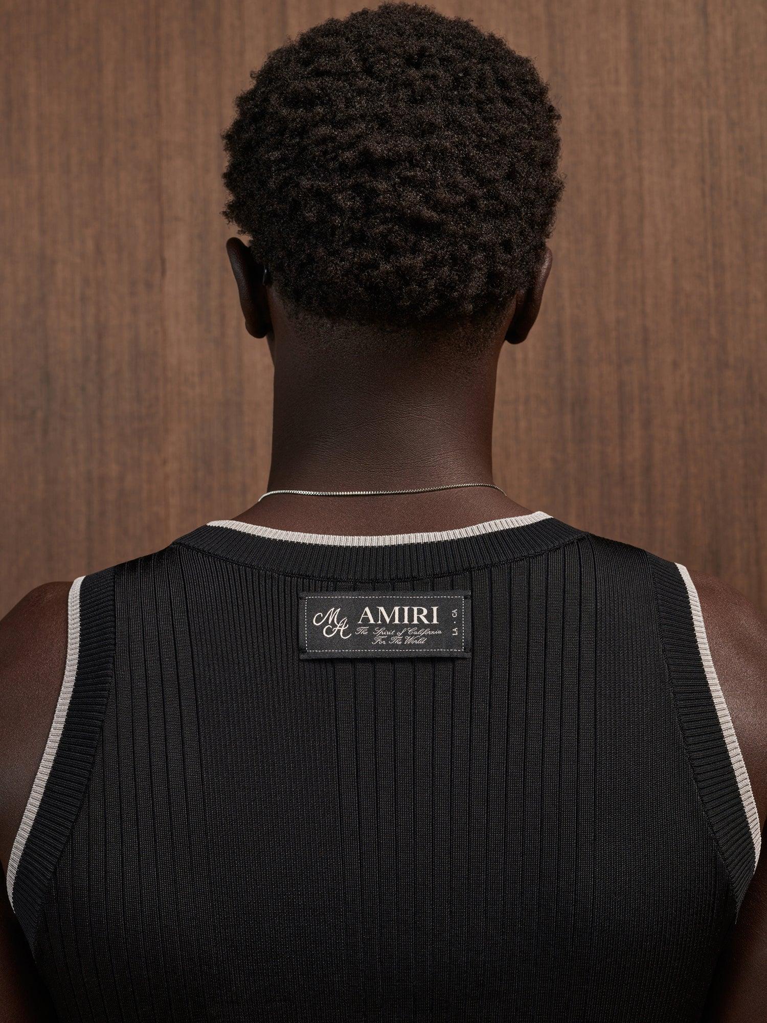 RIBBED TANK TOP - Black Product Image