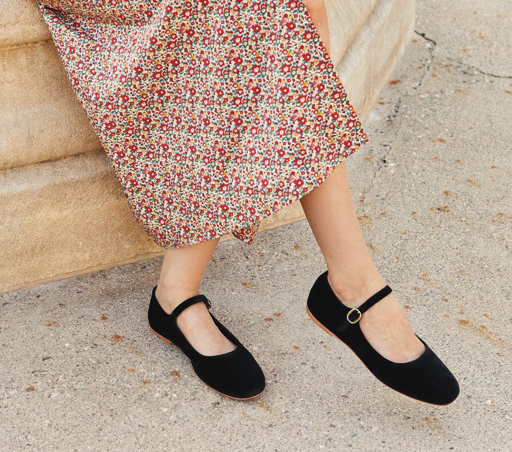 MARY JANE SLIPPER -- BLACK Product Image