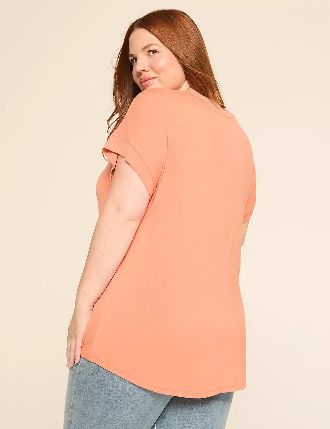 DreamFeel V-Neck Dolman-Sleeve Tee Product Image