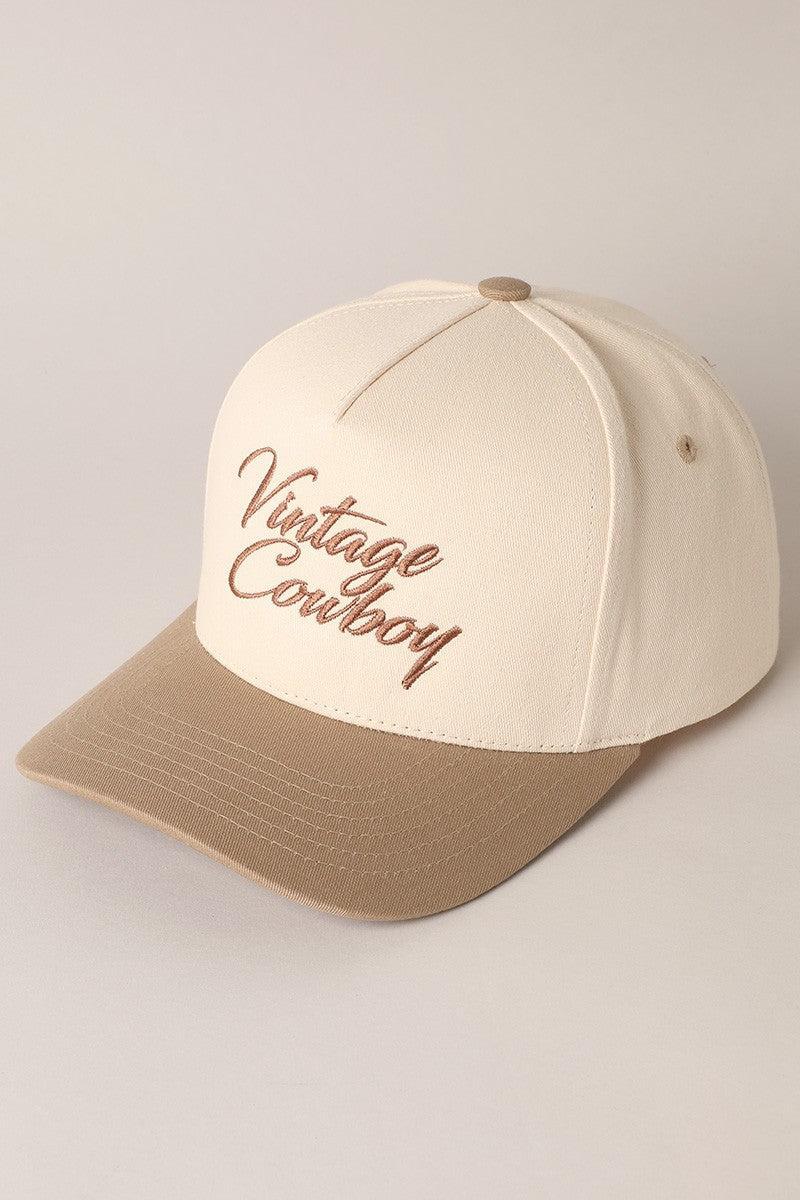 Vintage Cowboy Two Tone Cap Product Image