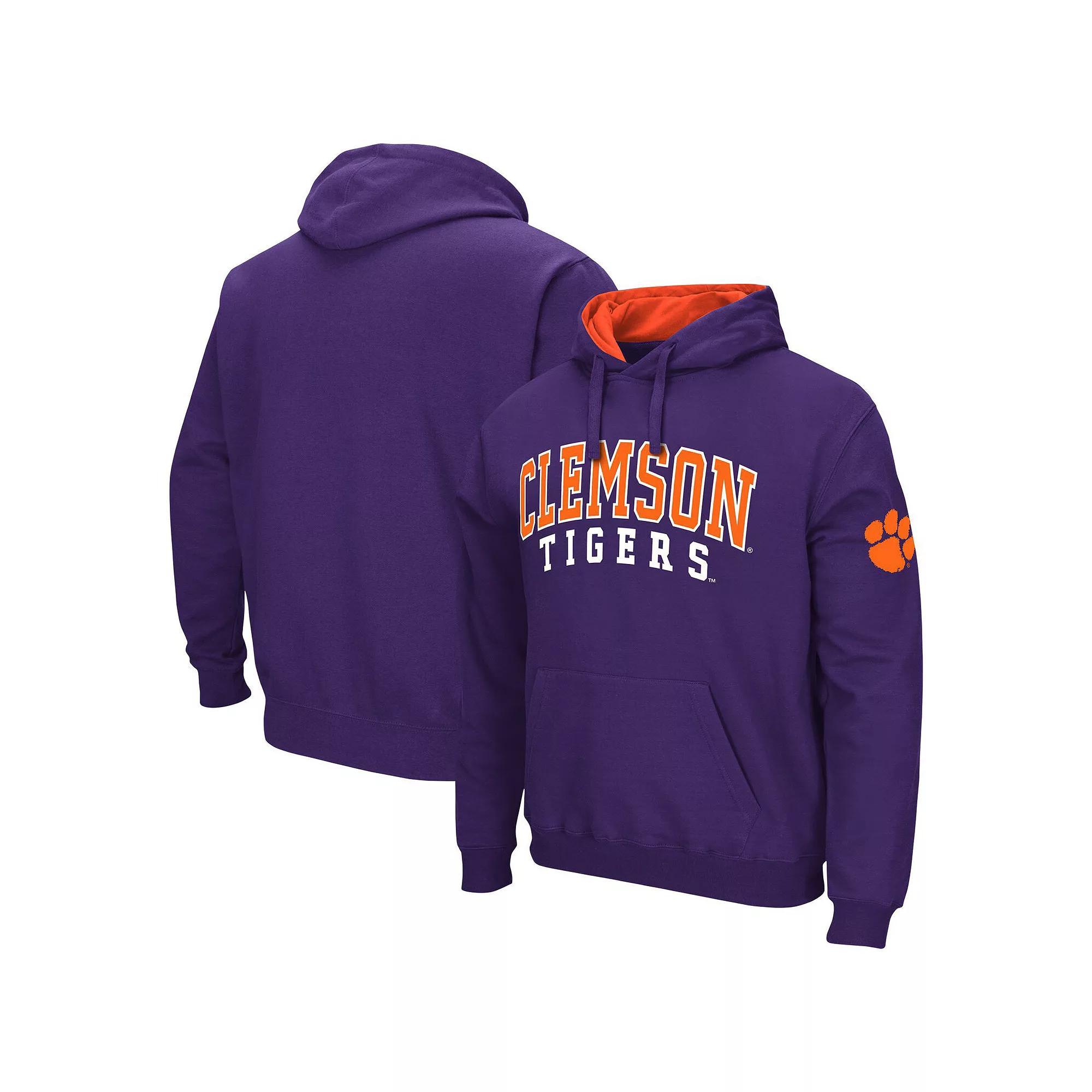 Men's Colosseum Red Northeastern Huskies Arch and Logo Pullover Hoodie, Size: 3XL, Nc2 Red Product Image