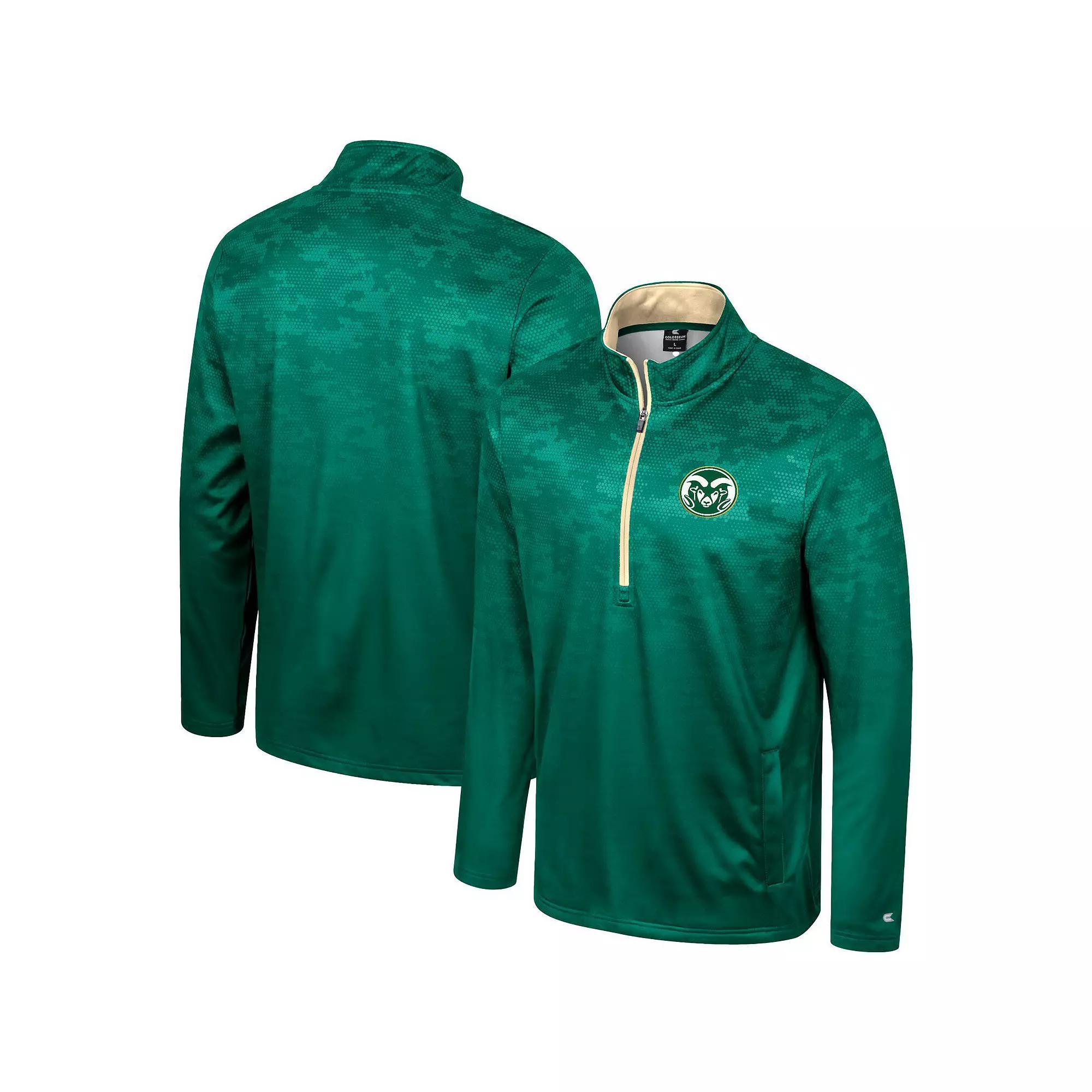 Men's Colosseum  Royal Kansas Jayhawks The Machine Half-Zip Jacket, Size: Medium, Blue Product Image