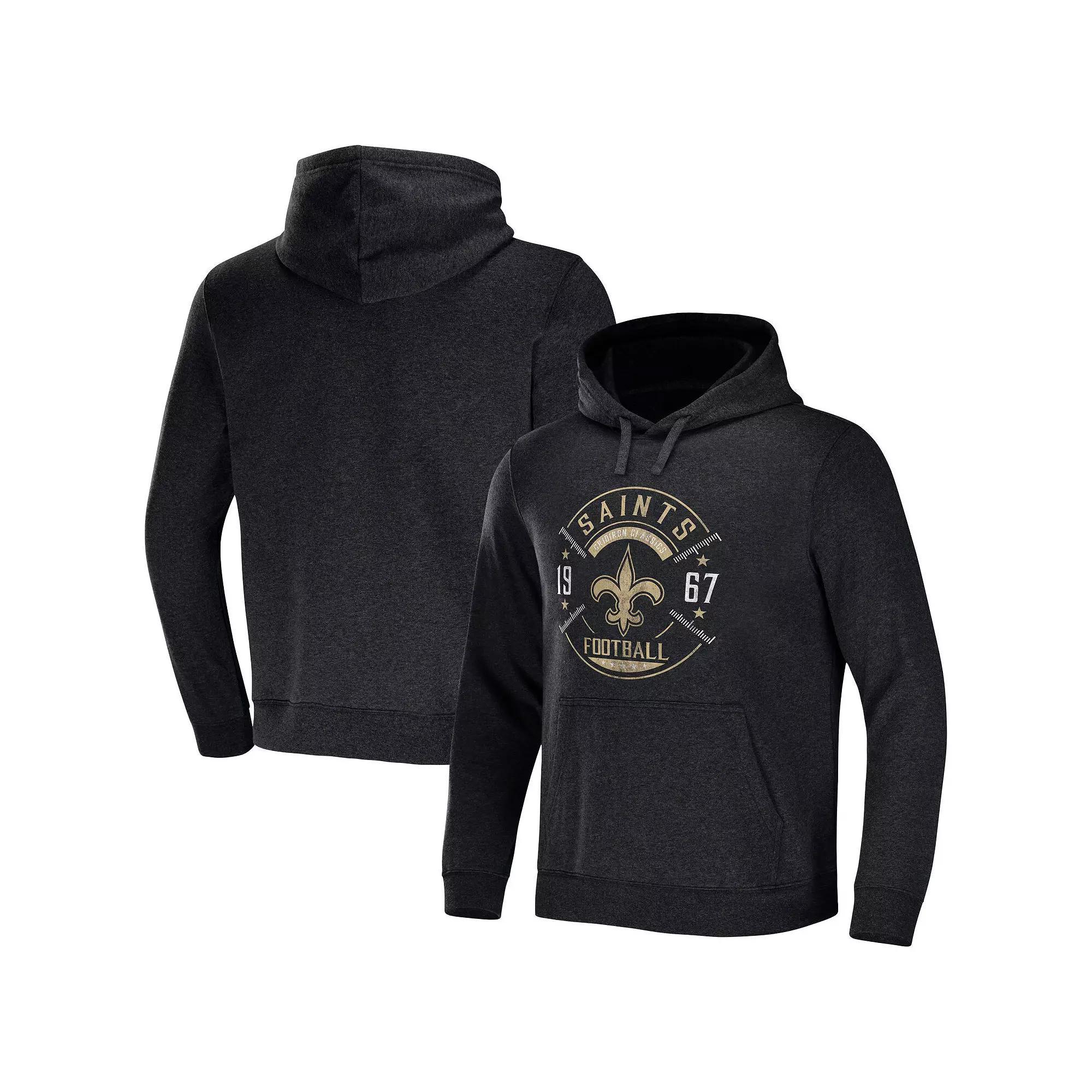 Men's NFL x Darius Rucker Collection by Fanatics Heather Charcoal Carolina Panthers Radar Pullover Hoodie, Size: 2XL Product Image