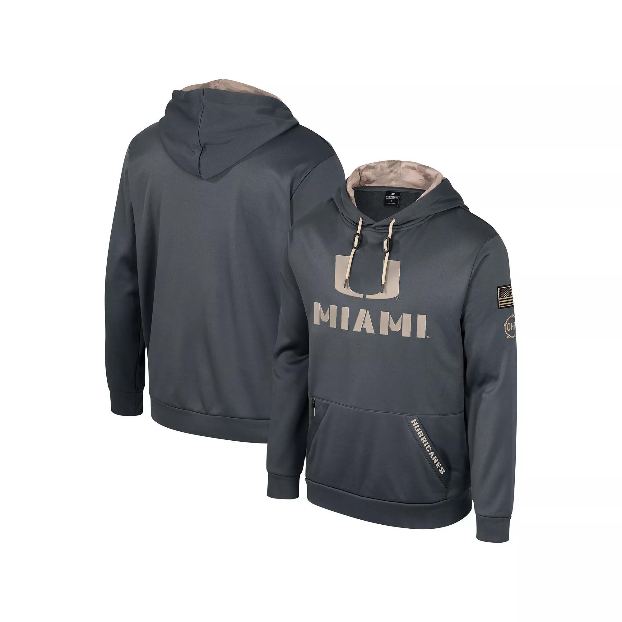 Men's Colosseum Charcoal Kentucky Wildcats OHT Military Appreciation Pullover Hoodie, Size: Medium Product Image
