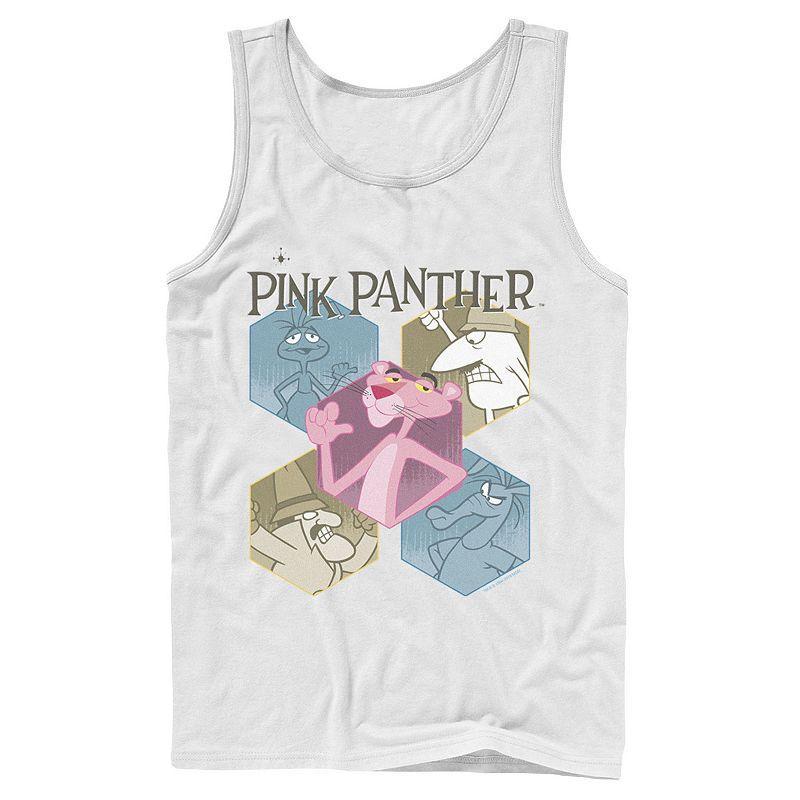 Mens Pink Panther Hexagonal Portraits Tank Top Product Image