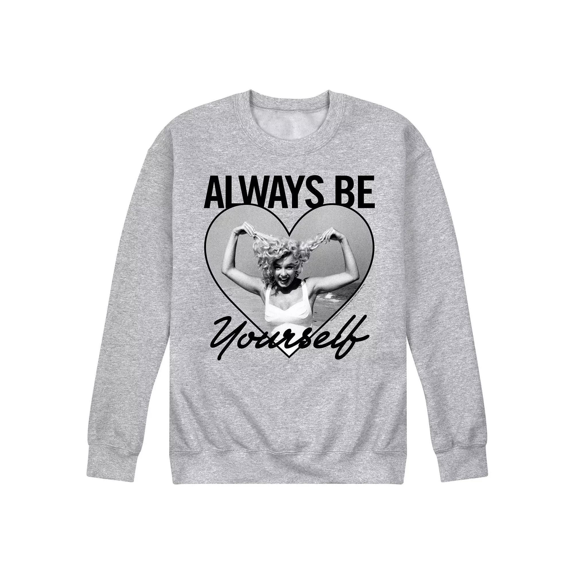 Mens Marilyn Monroe Always Be Yourself Sweatshirt Product Image