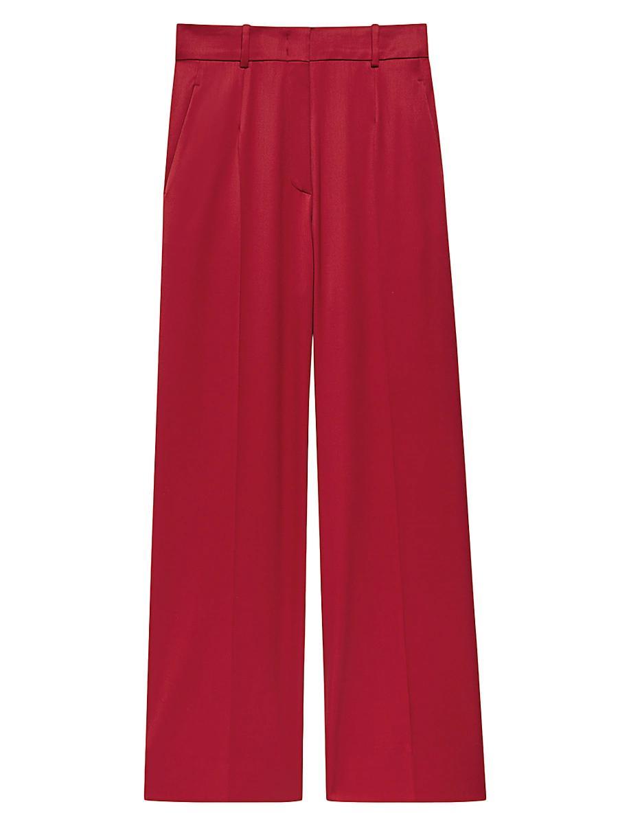 Womens Wide Leg Suit Pants Product Image