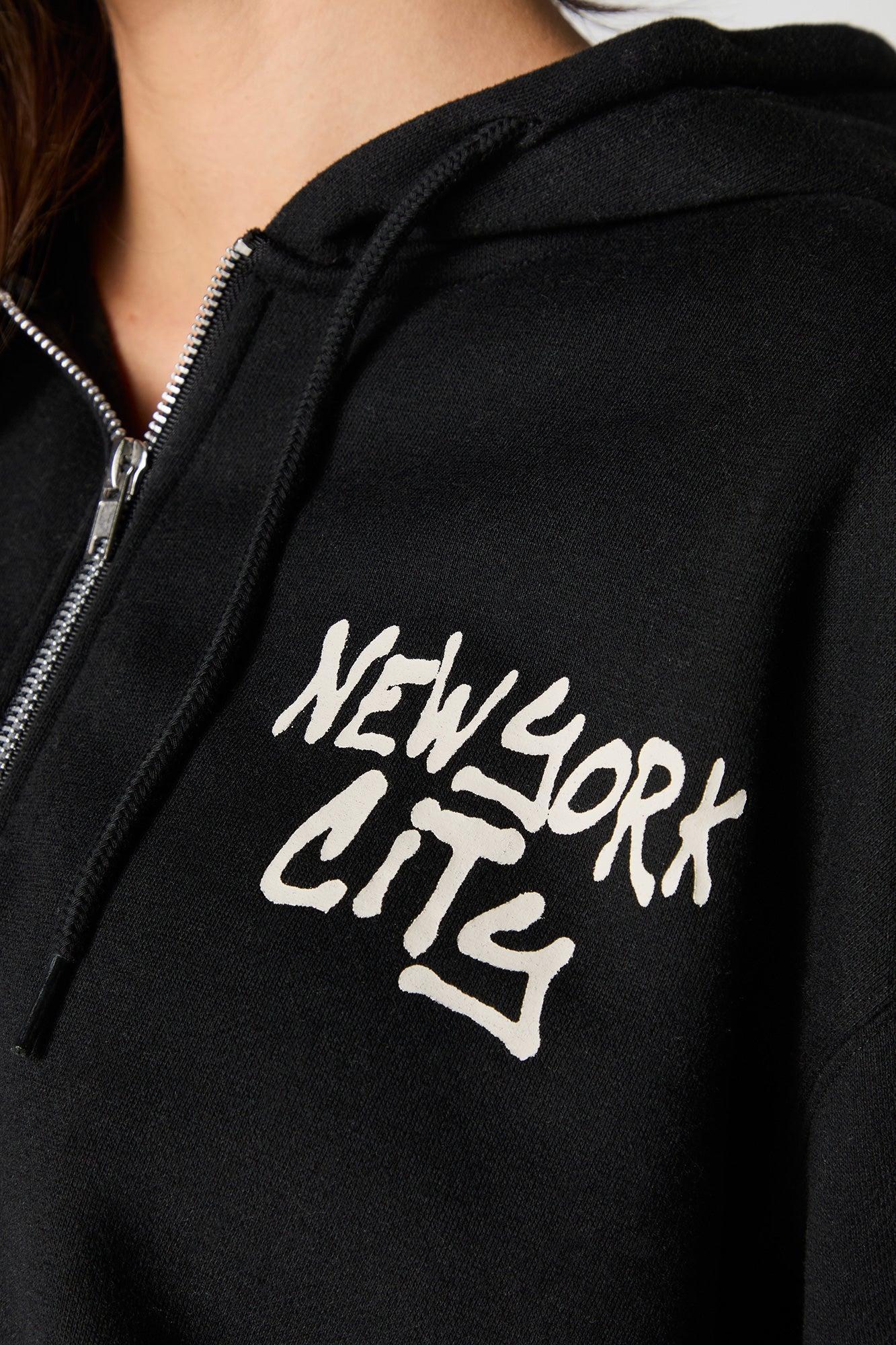 Graphic Fleece Zip-Up Hoodie Female Product Image