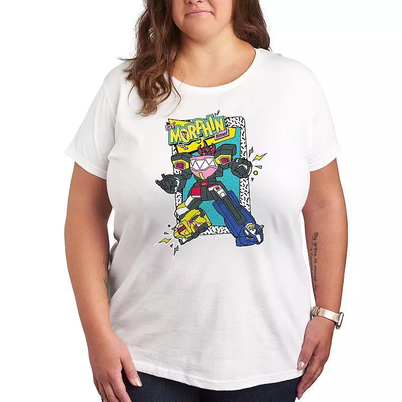 Plus Size Power Rangers Its Morphin Time Graphic Tee, Womens Product Image