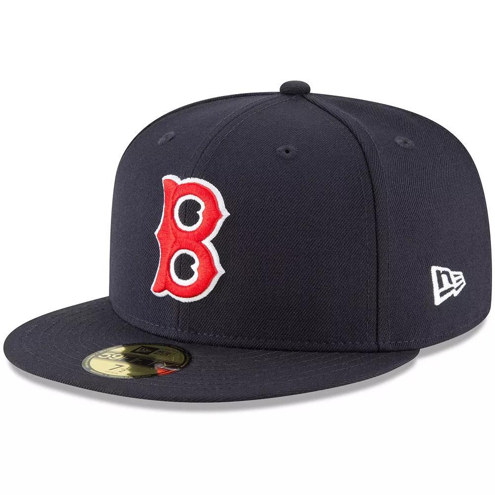 Men's New Era Navy Boston Red Sox Cooperstown Collection Wool 59FIFTY Fitted Hat, Size: 7 7/8, Blue Product Image
