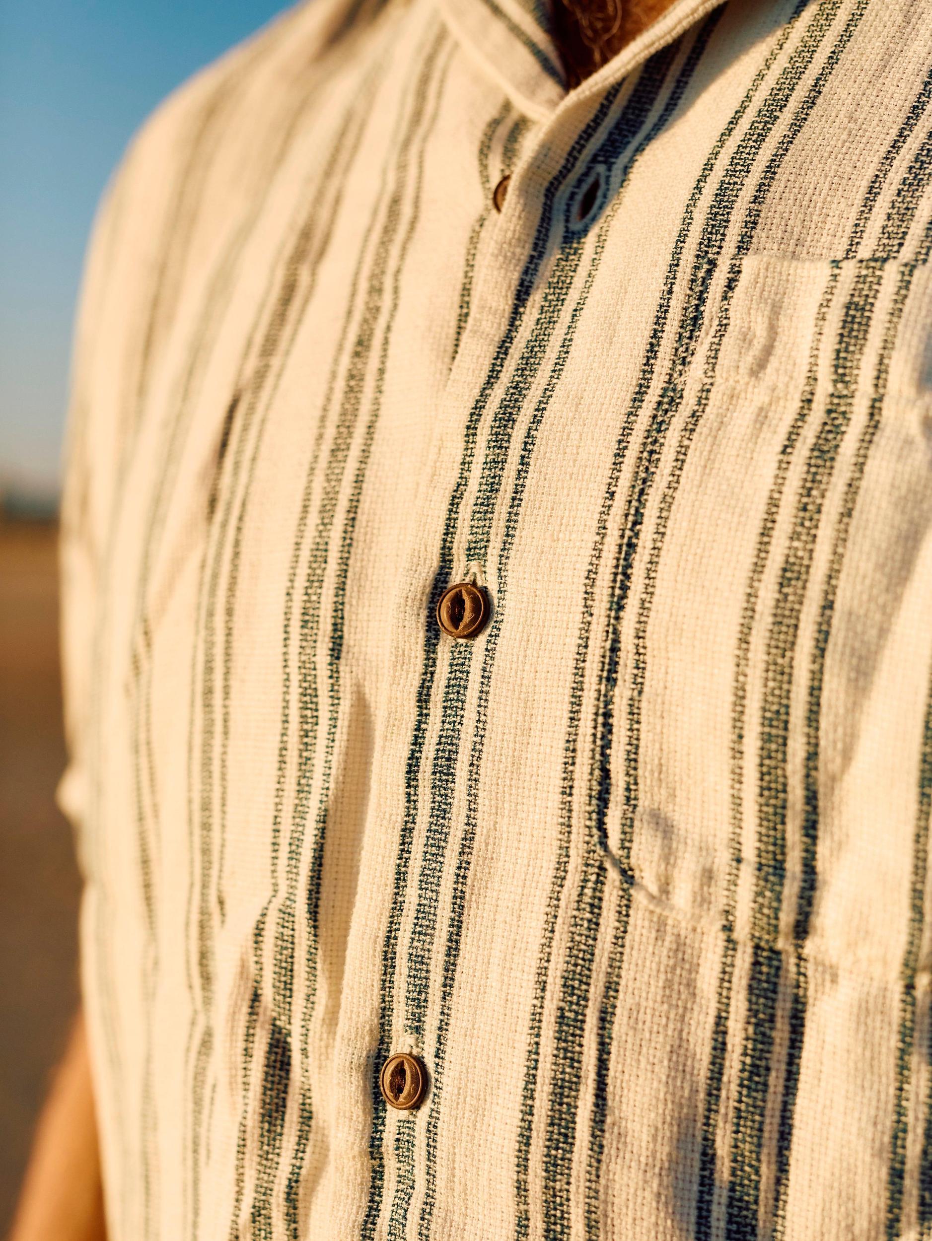 Short-Sleeve Palma Linen Camp Shirt - Ryecroft Valley Stripe Male Product Image