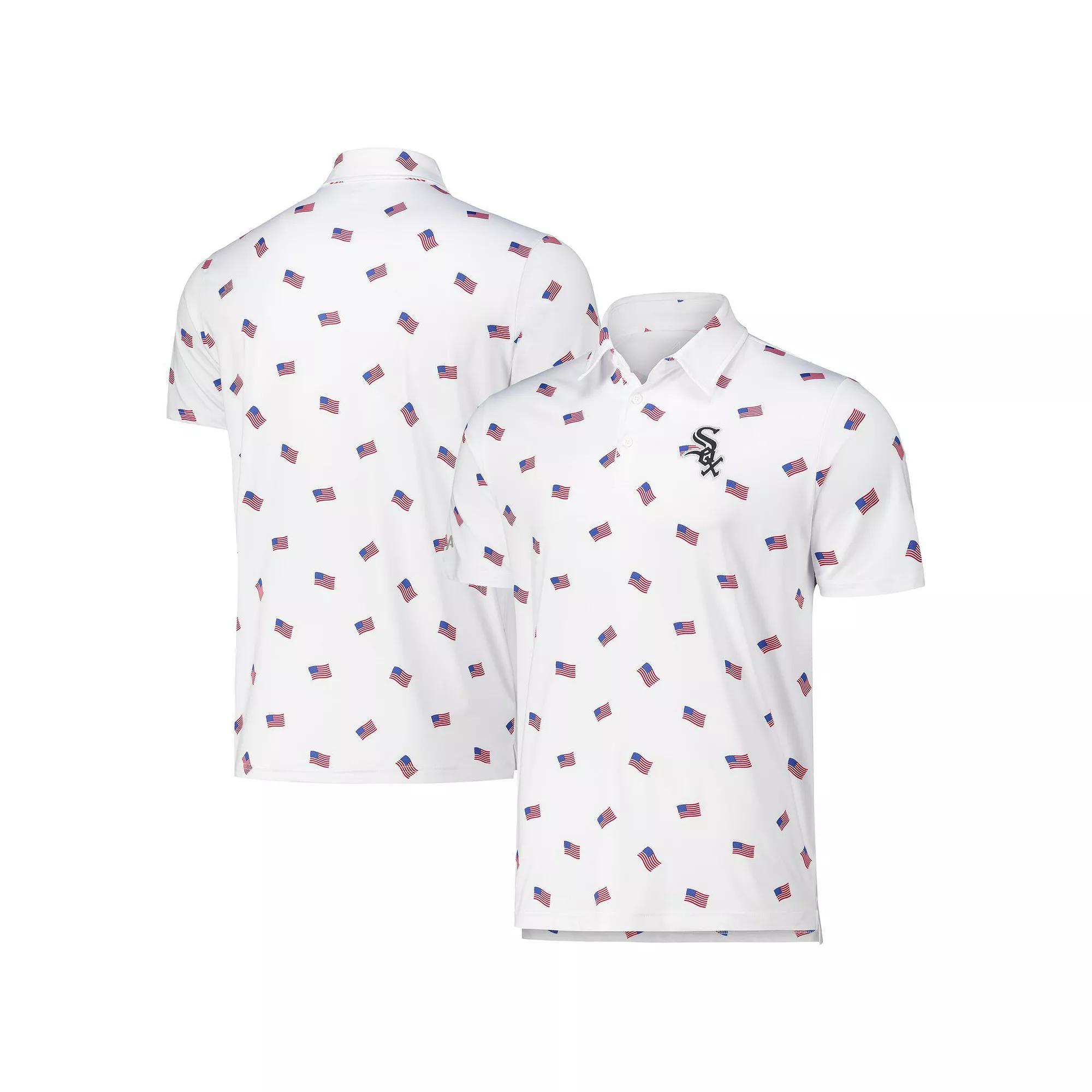 Men's Antigua White Chicago White Sox  Americana Polo, Size: XL Product Image