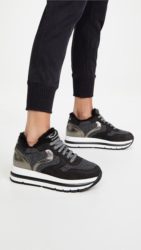 Voile Blanche Maran Shearling Platform Sneakers | Shopbop Product Image