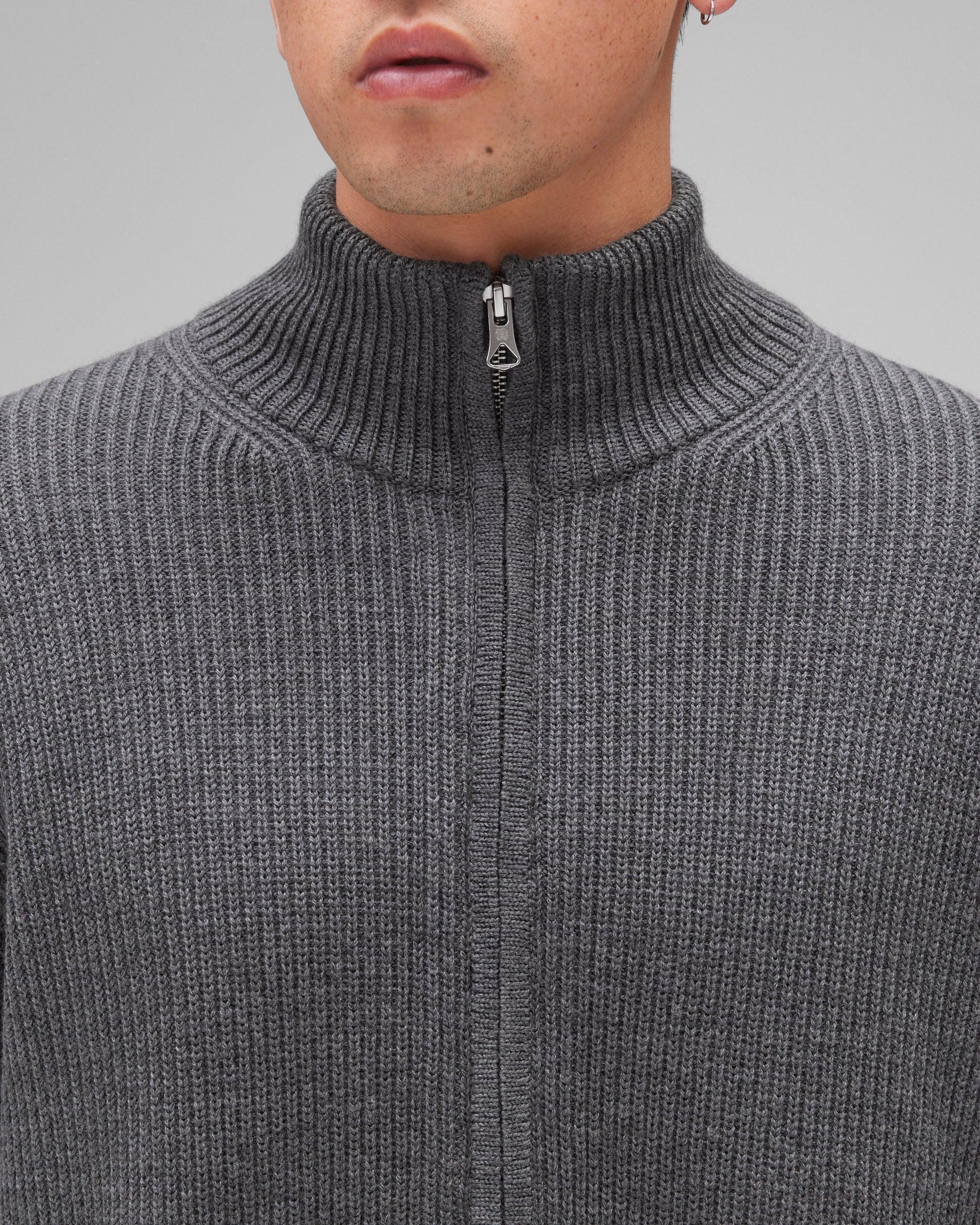 Merino Rib Vinnie Track Jacket Male Product Image