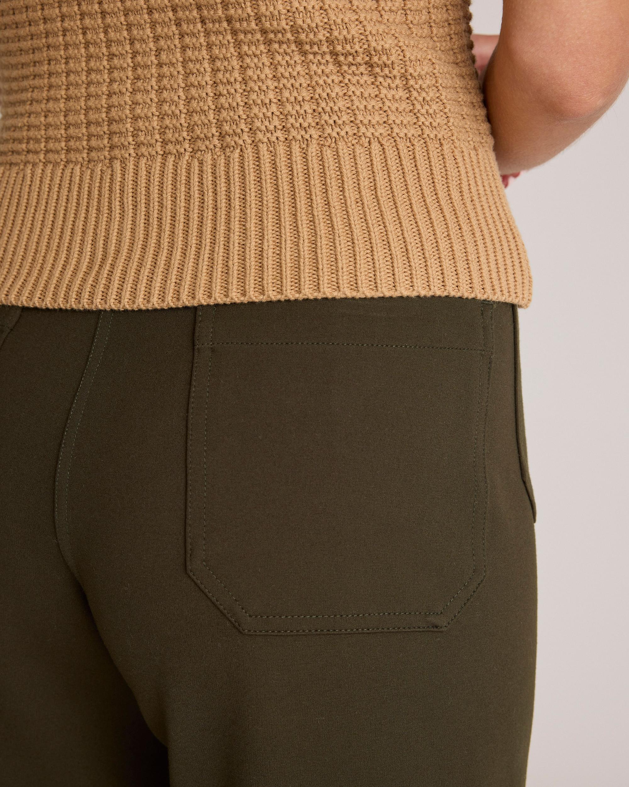 Quince | Women's Ultra-Stretch Ponte Cropped Wide Leg Pants Rayon Product Image