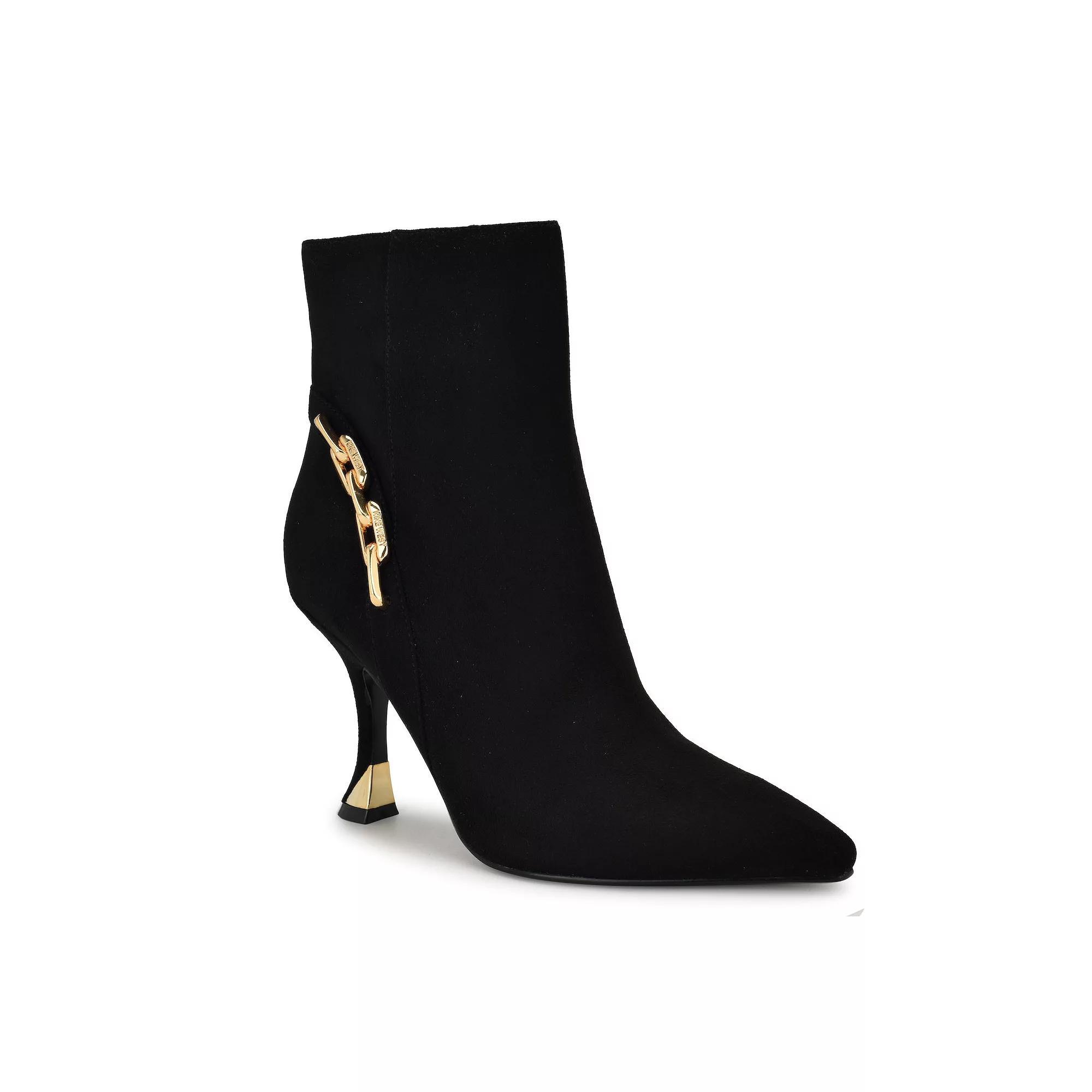 Nine West Chaine Women's Tapered Heel Dress Ankle Boots, Size: 7, Black Product Image
