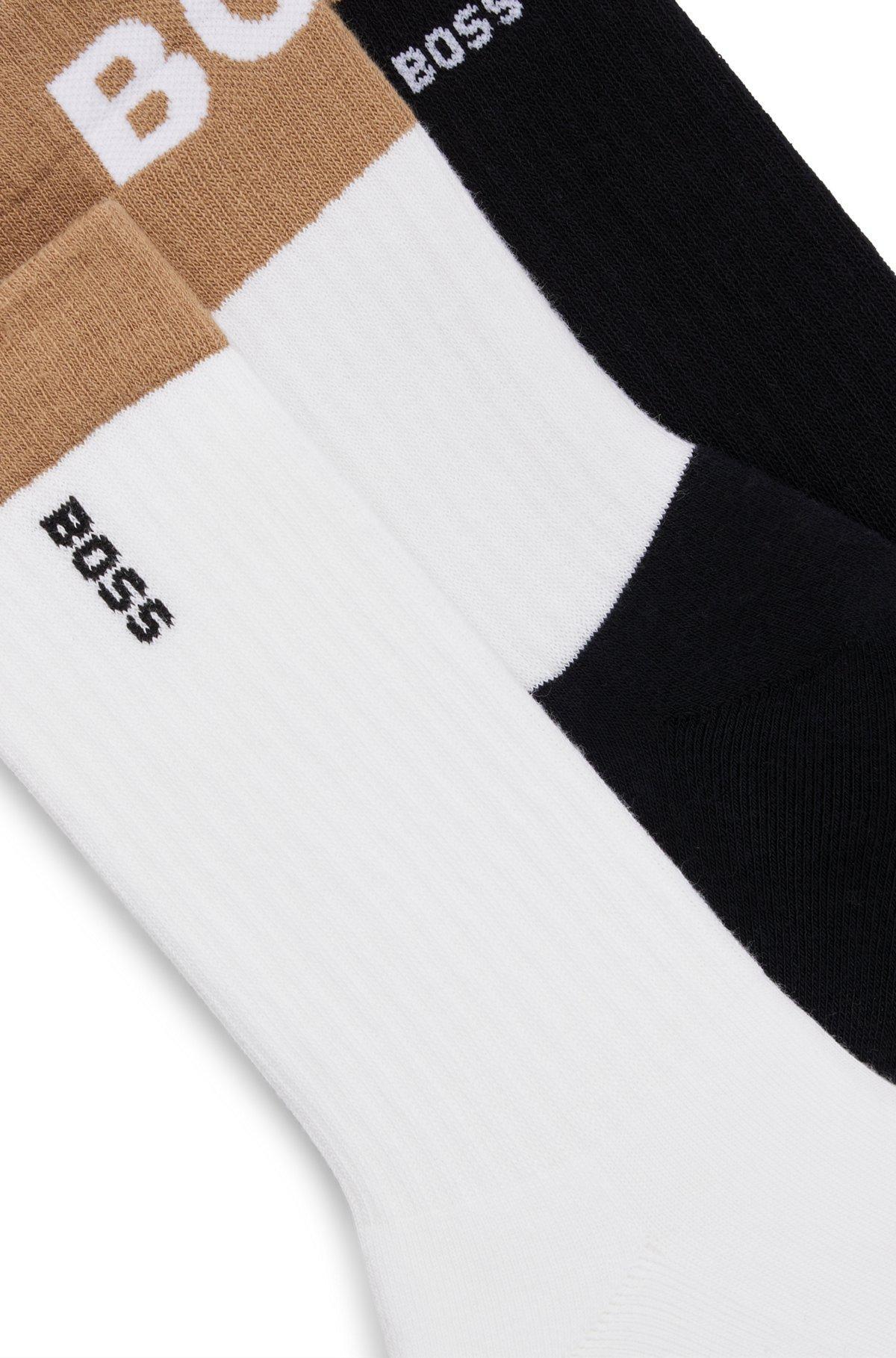 Three-pack of short-length socks with logo details Product Image