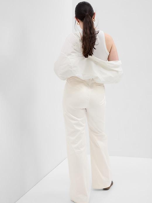 High Rise Flare Khakis Product Image