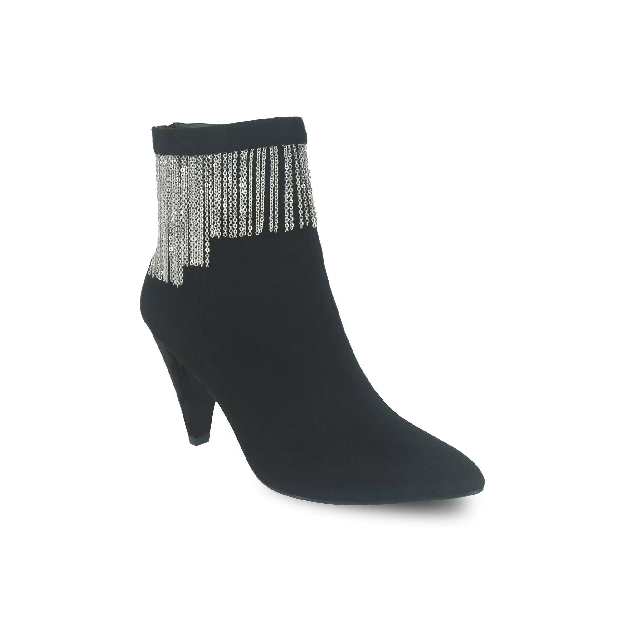 Impo Toledo II Chain Fringe Women's Ankle Boots, Size: 7.5, Black Product Image