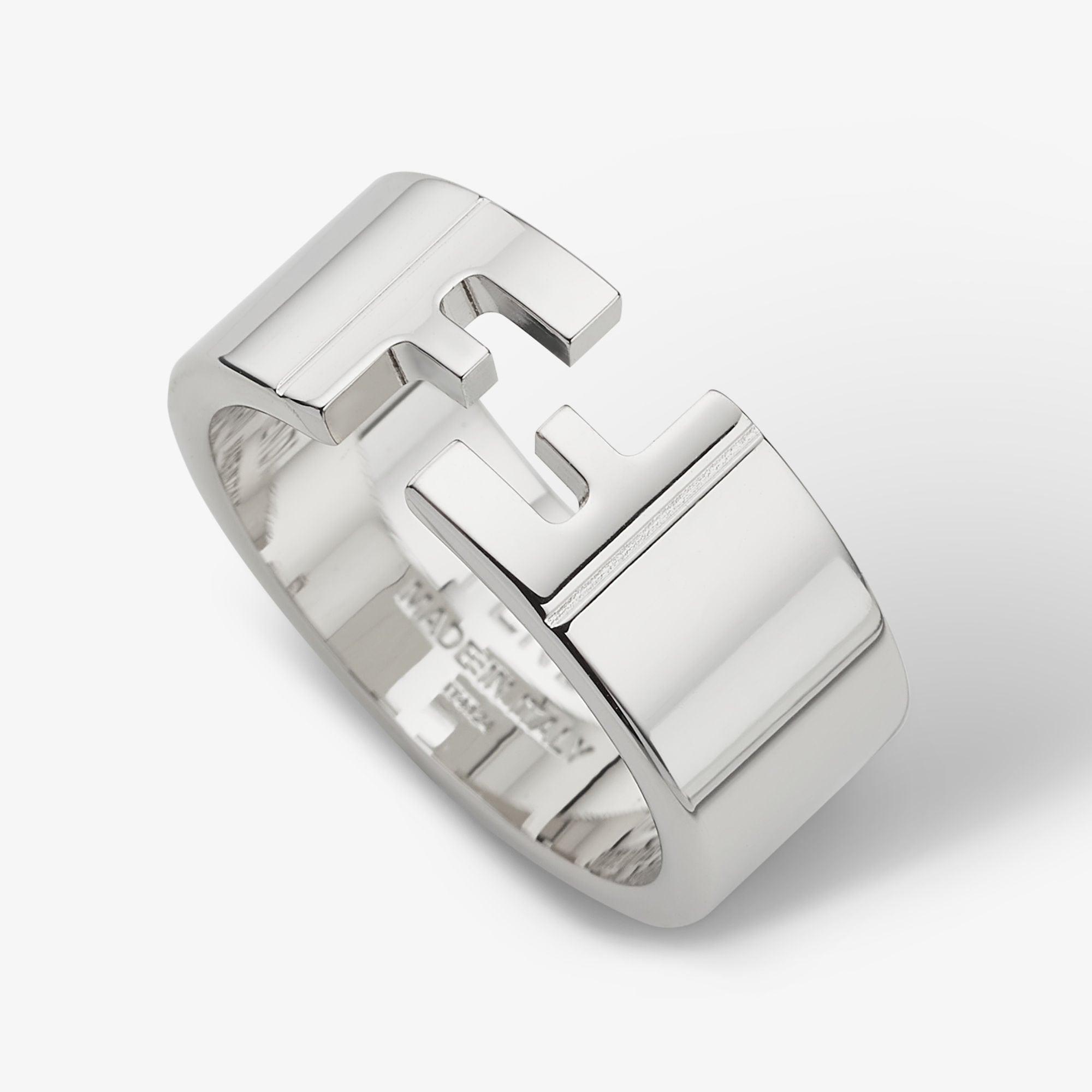 FF RingSilver-coloured ring Product Image