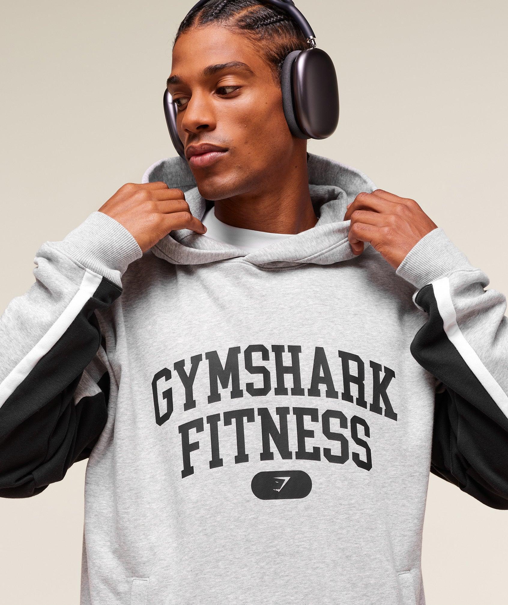 Gymshark Varsity Hoodie - Light Grey Core Marl Male Product Image